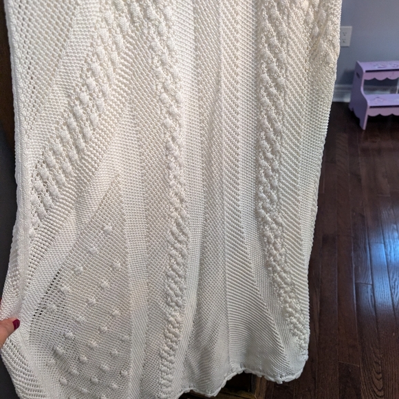 Vince Sleeveless Sweater Macrame Midi Dress - Picture 10 of 16